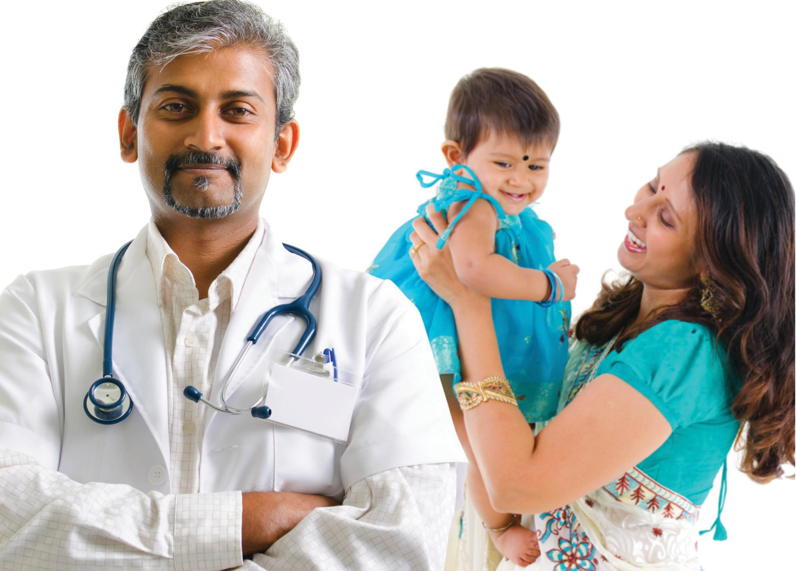 doctor and patient in background